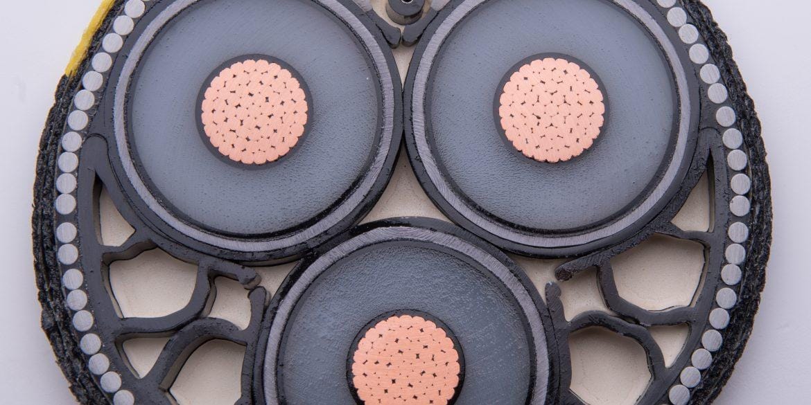 Submarine cable cross section 1170x585 - Submarine Power Cable Current Ratings (2025 update)