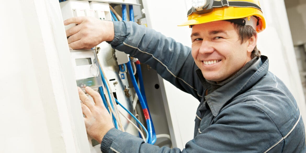 Electrician working on switchboard cables1 ELEK Software 1170x585 - Save 75 % time and $3,366 using Cable Sizing Software