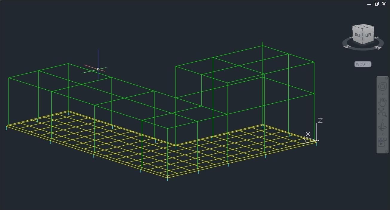 Figure 3– Example earthing system drawn in CAD
