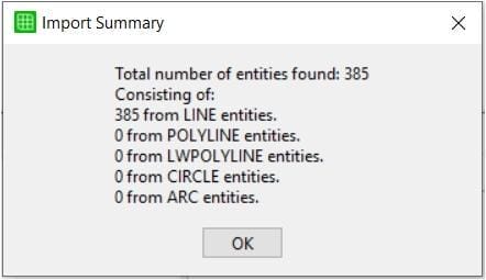 Figure 7 – Import Summary window