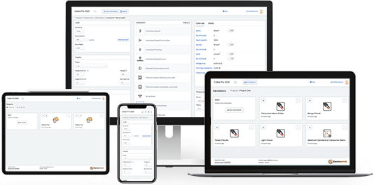 Cable Pro Web - Cloud-based Electrical Calculations Software