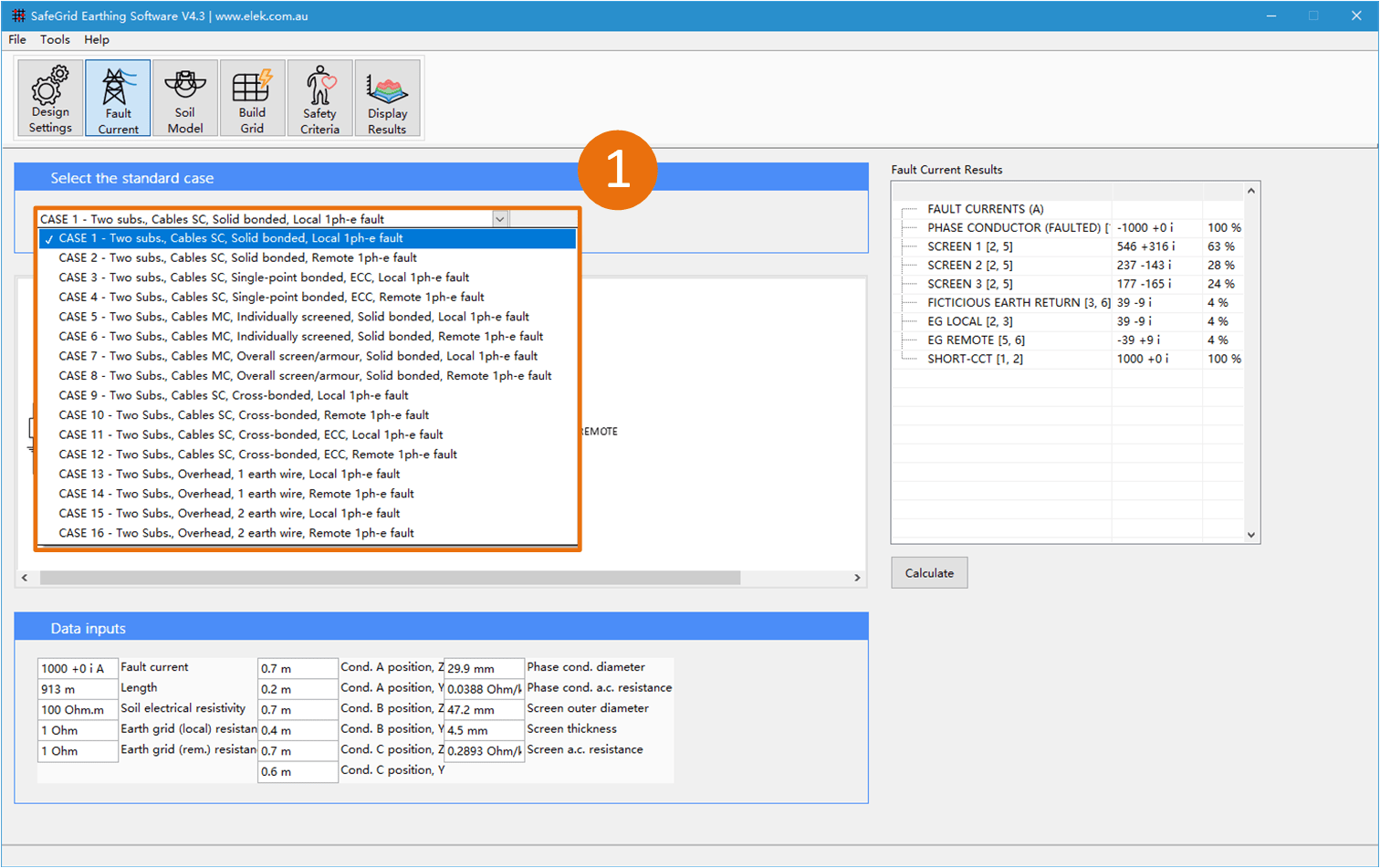 A screenshot of an electrical substation screen displaying a list of renewable options.