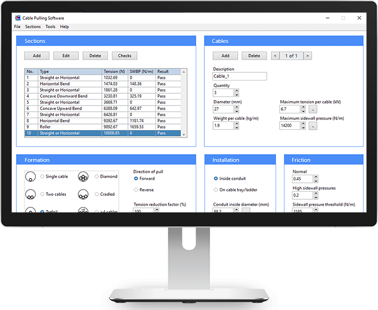 ソフトウェアの不具合によりブルースクリーンになったコンピュータ画面。