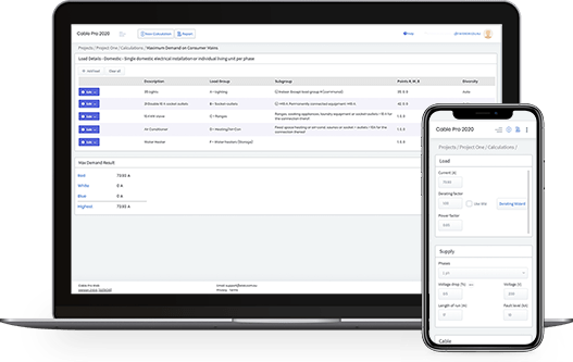 A laptop featuring electrical cables for renewables.