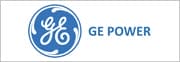 Ge power logo on a white background with electrical and power elements. Ge power logo on a white background with electrical and power elements.
