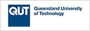The Queensland University of Technology logo incorporates elements related to power and cables. The Queensland University of Technology logo incorporates elements related to power and cables.