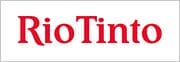 Rio Tinto logo on a white background representing electrical power. Rio Tinto logo on a white background representing electrical power.