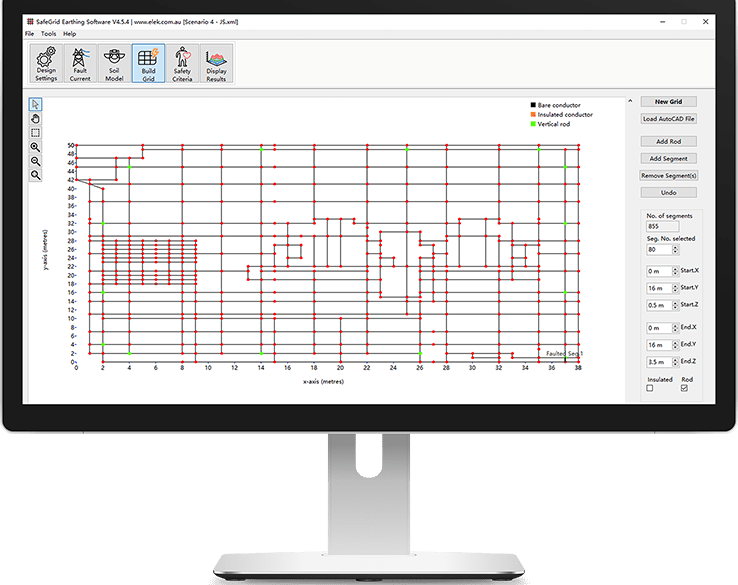 A computer screen displaying an electrical graph representing renewables data.