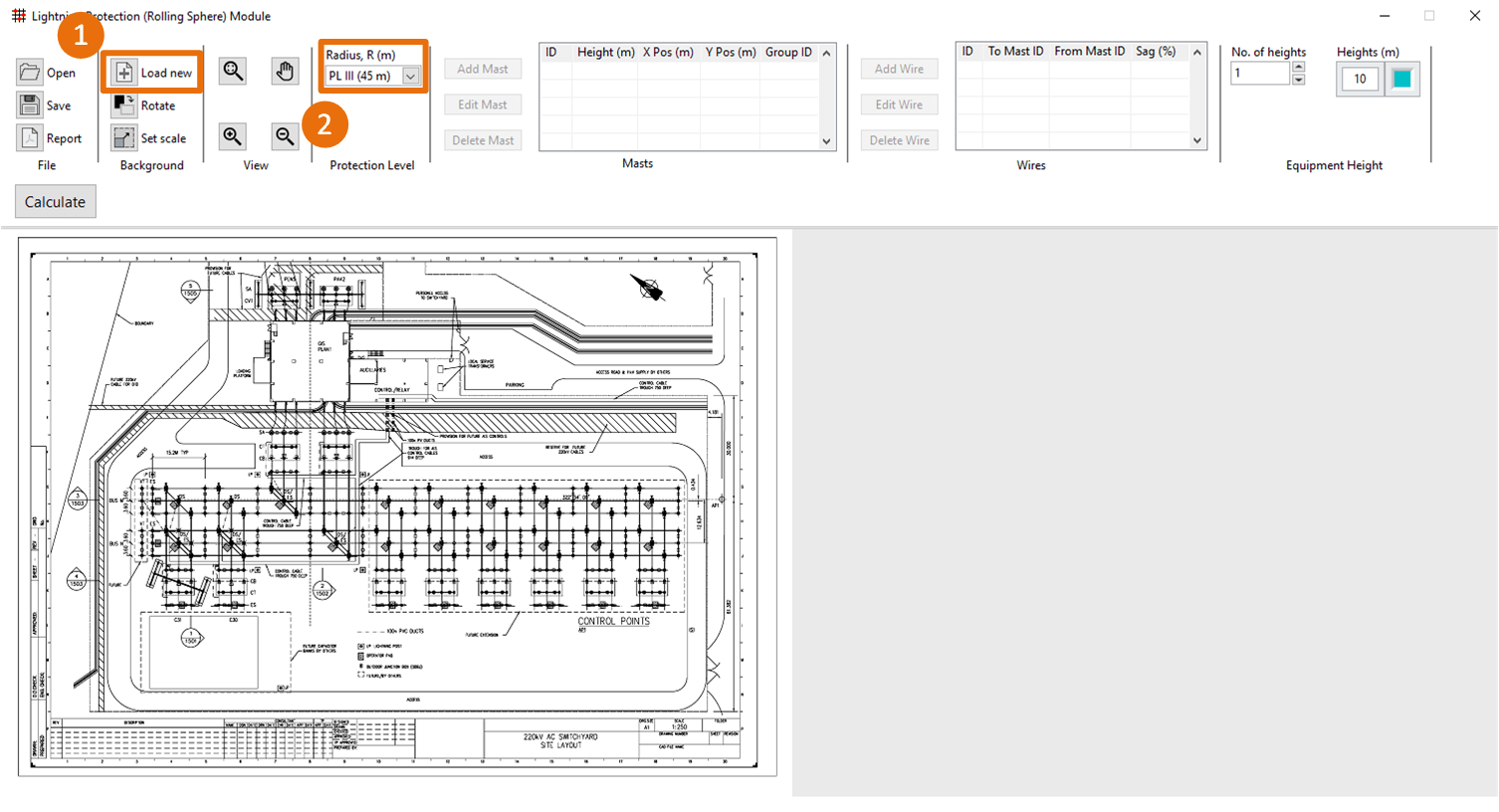A software displaying a building plan on a computer screen.