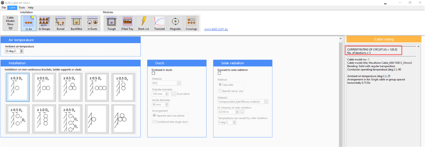 A computer screen displaying options for electrical renewables.