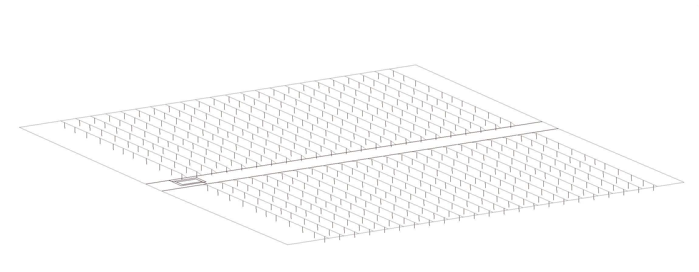 A drawing of an electrical wire grid on a white background.