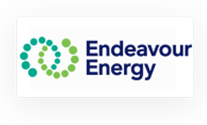 The logo for endaouur energy on a grey background.