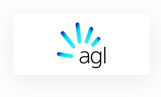 Logo featuring the word "agl" in lowercase with a stylized, radiating blue design above the text, symbolizing a cable sizing calculator.